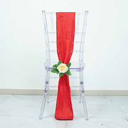 5 pcs Accordion Crinkle Taffeta Chair Sashes