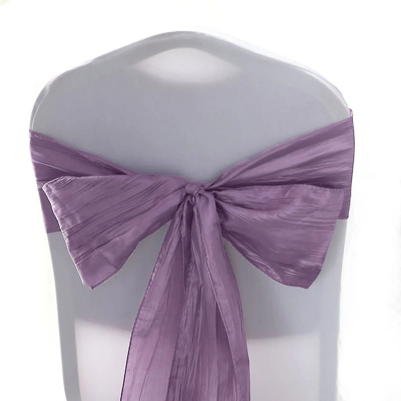 5 pcs Accordion Crinkle Taffeta Chair Sashes SASH_ACRNK_073