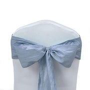 5 pcs Accordion Crinkle Taffeta Chair Sashes SASH_ACRNK_086