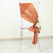 5 pcs Accordion Crinkle Taffeta Chair Sashes SASH_ACRNK_TERC
