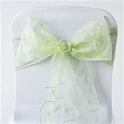 5 pcs Embroidered Chair Sashes
