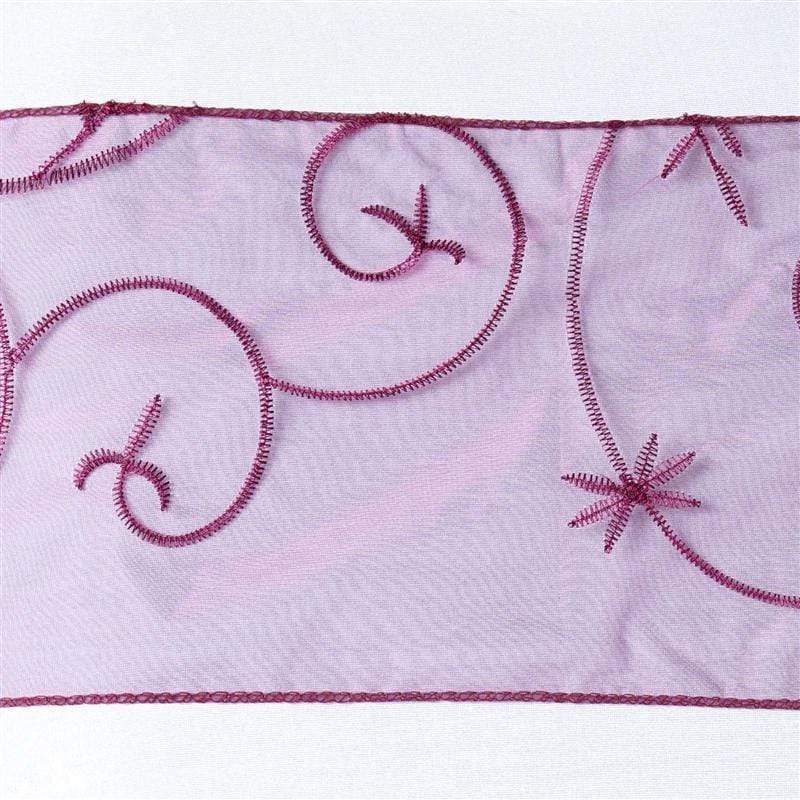 5 pcs Embroidered Chair Sashes