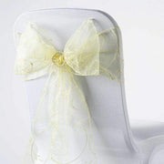 5 pcs Embroidered Chair Sashes