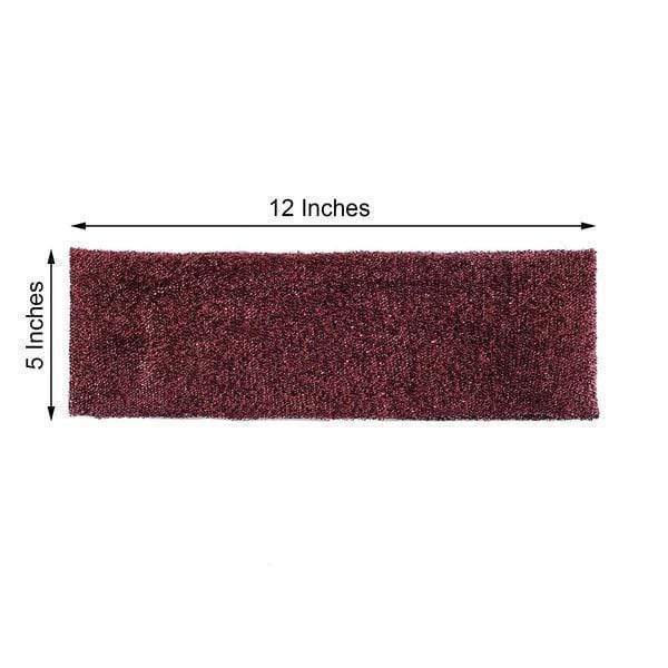 5 pcs Glittered Spandex Chair Sashes