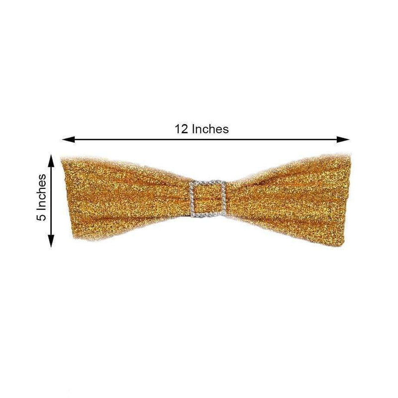 5 pcs Glittered Spandex Chair Sashes