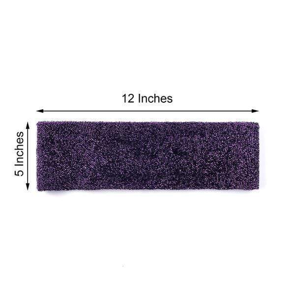 5 pcs Glittered Spandex Chair Sashes