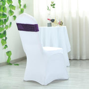 5 pcs Glittered Spandex Chair Sashes