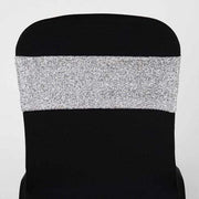 5 pcs Glittered Spandex Chair Sashes