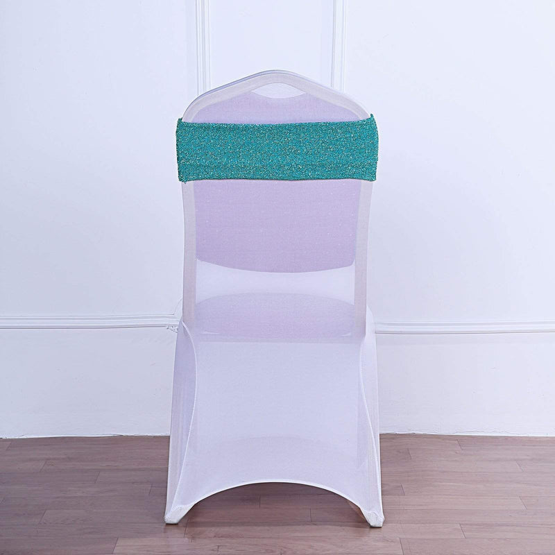 5 pcs Glittered Spandex Chair Sashes