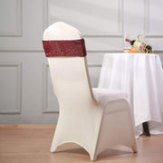 5 pcs Glittered Spandex Chair Sashes