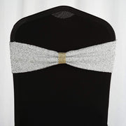 5 pcs Glittered Spandex Chair Sashes