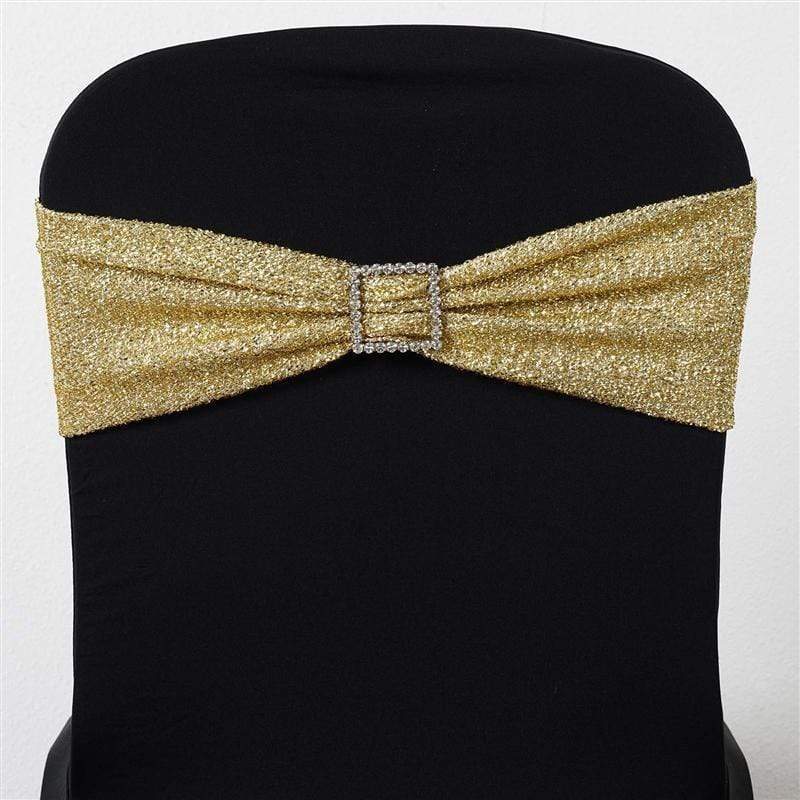 5 pcs Glittered Spandex Chair Sashes SASHP_23_CHMP