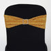 5 pcs Glittered Spandex Chair Sashes SASHP_23_GOLD