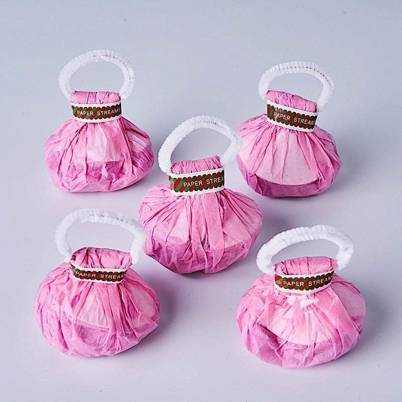 5 pcs Hand Throw Paper Streamers Magic Confetti Poppers