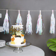 5 pcs Metallic Foil Fringe Tassels Hanging Garland