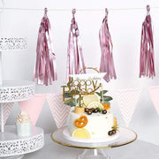 5 pcs Metallic Foil Fringe Tassels Hanging Garland
