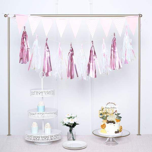 5 pcs Metallic Foil Fringe Tassels Hanging Garland