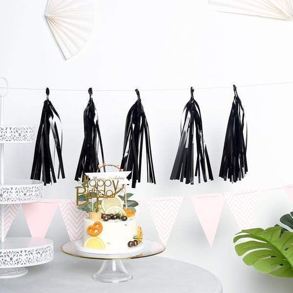 5 pcs Metallic Foil Fringe Tassels Hanging Garland