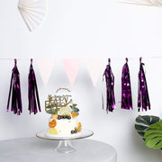 5 pcs Metallic Foil Fringe Tassels Hanging Garland