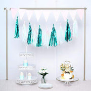 5 pcs Metallic Foil Fringe Tassels Hanging Garland