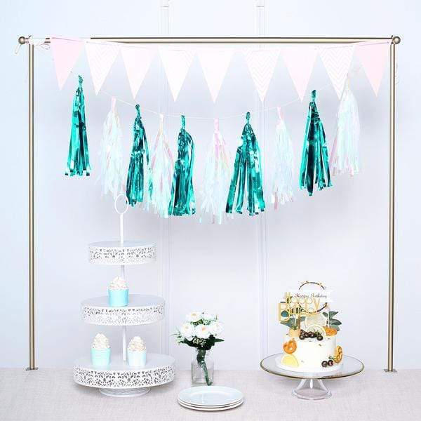 5 pcs Metallic Foil Fringe Tassels Hanging Garland