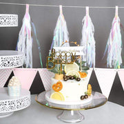 5 pcs Metallic Foil Fringe Tassels Hanging Garland