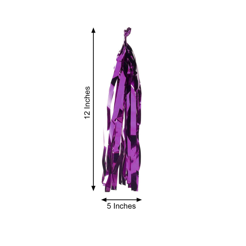 5 pcs Metallic Foil Fringe Tassels Hanging Garland