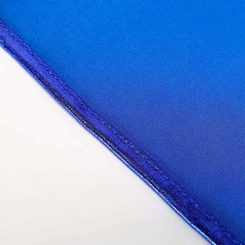 5 pcs Metallic Spandex Chair Sashes with Silver Buckles Wedding Decorations