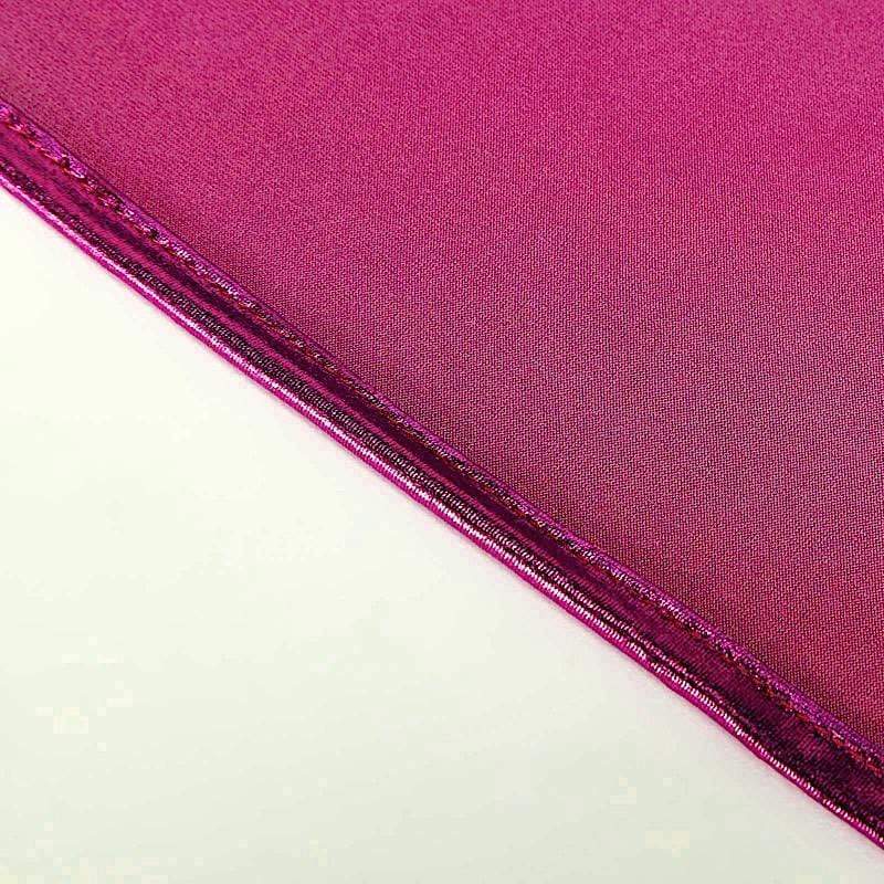 5 pcs Metallic Spandex Chair Sashes with Silver Buckles Wedding Decorations