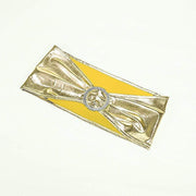 5 pcs Metallic Spandex Chair Sashes with Silver Buckles Wedding Decorations