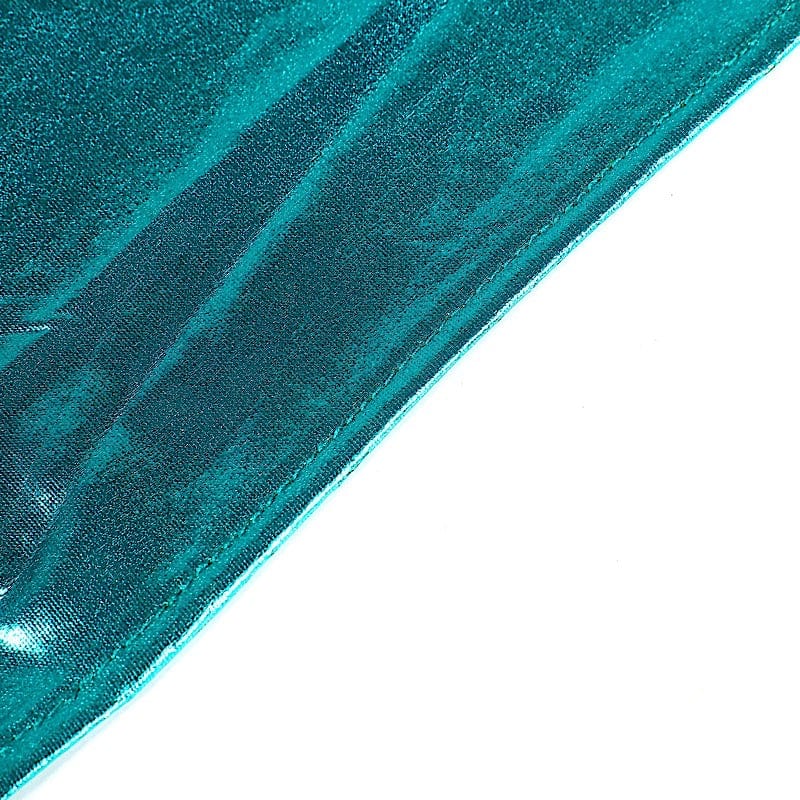 5 pcs Metallic Spandex Chair Sashes with Silver Buckles Wedding Decorations