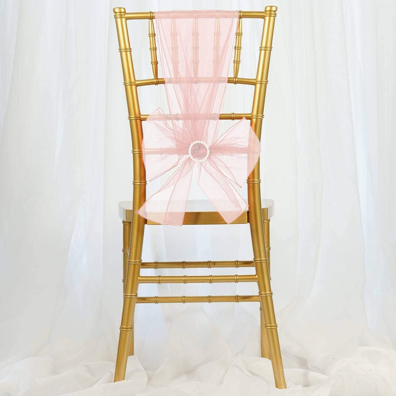 5 pcs Organza Chair Sashes
