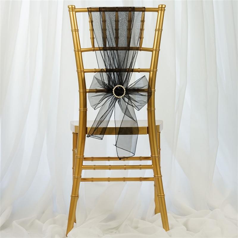 5 pcs Organza Chair Sashes