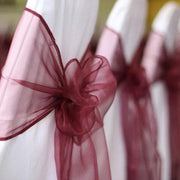 5 pcs Organza Chair Sashes