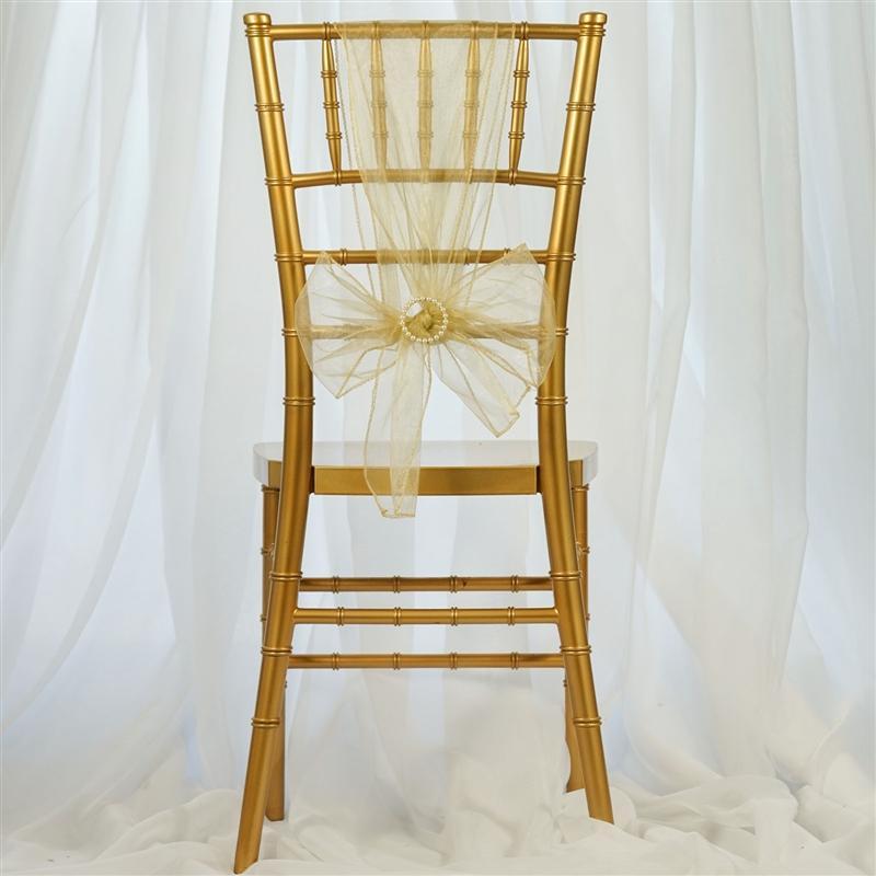 5 pcs Organza Chair Sashes