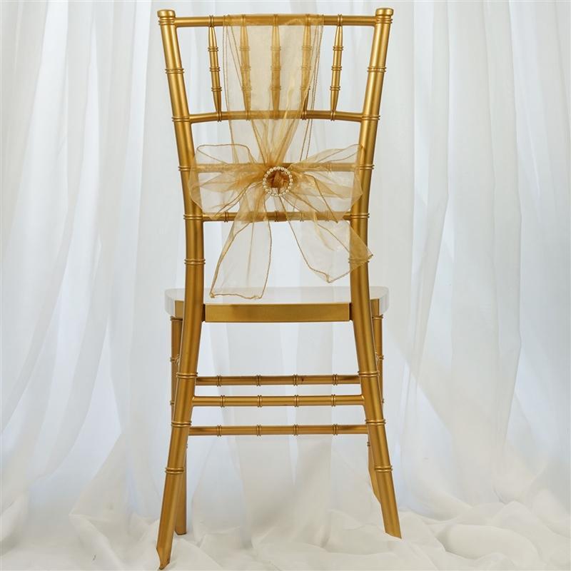 5 pcs Organza Chair Sashes