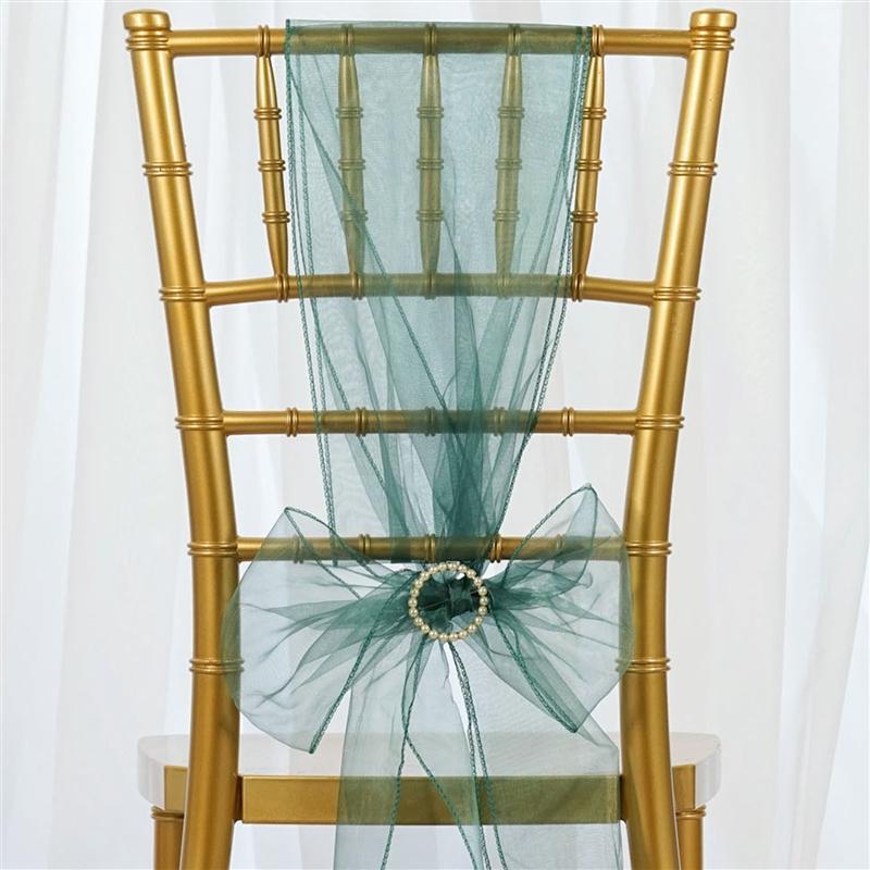 5 pcs Organza Chair Sashes