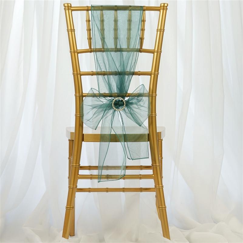 5 pcs Organza Chair Sashes