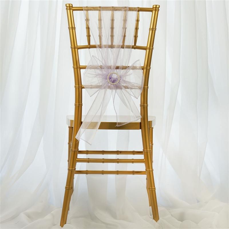5 pcs Organza Chair Sashes