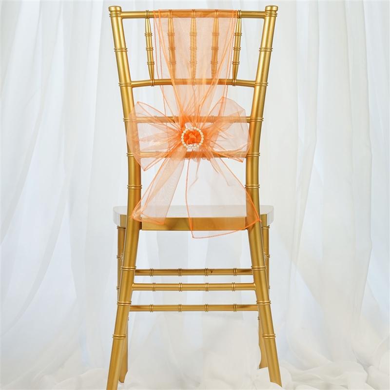 5 pcs Organza Chair Sashes