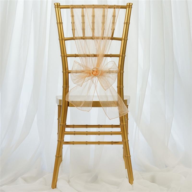 5 pcs Organza Chair Sashes
