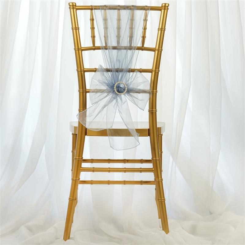 5 pcs Organza Chair Sashes