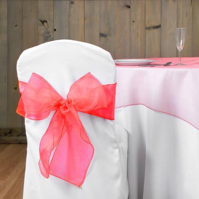 5 pcs Organza Chair Sashes