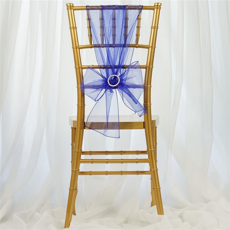 5 pcs Organza Chair Sashes