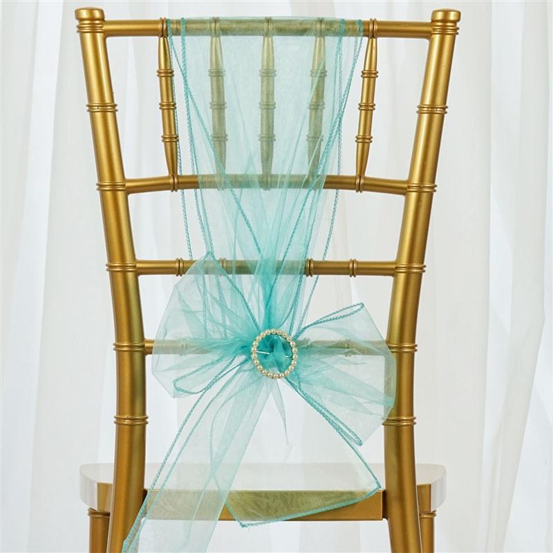 5 pcs Organza Chair Sashes
