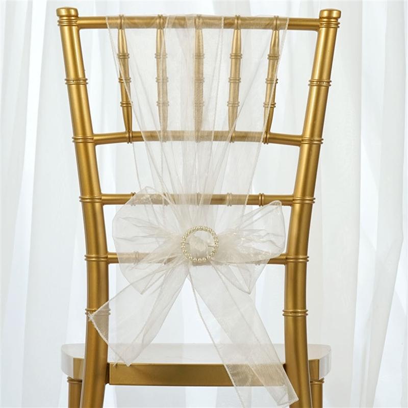 5 pcs Organza Chair Sashes