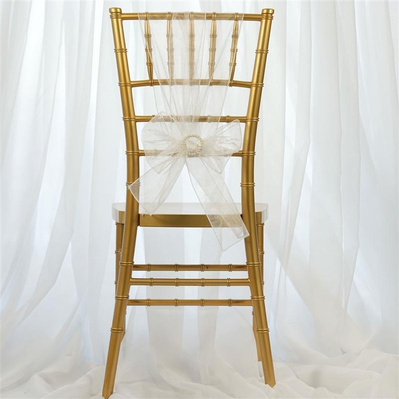 5 pcs Organza Chair Sashes