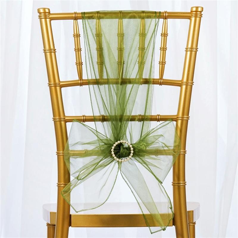5 pcs Organza Chair Sashes