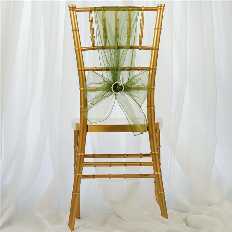 5 pcs Organza Chair Sashes