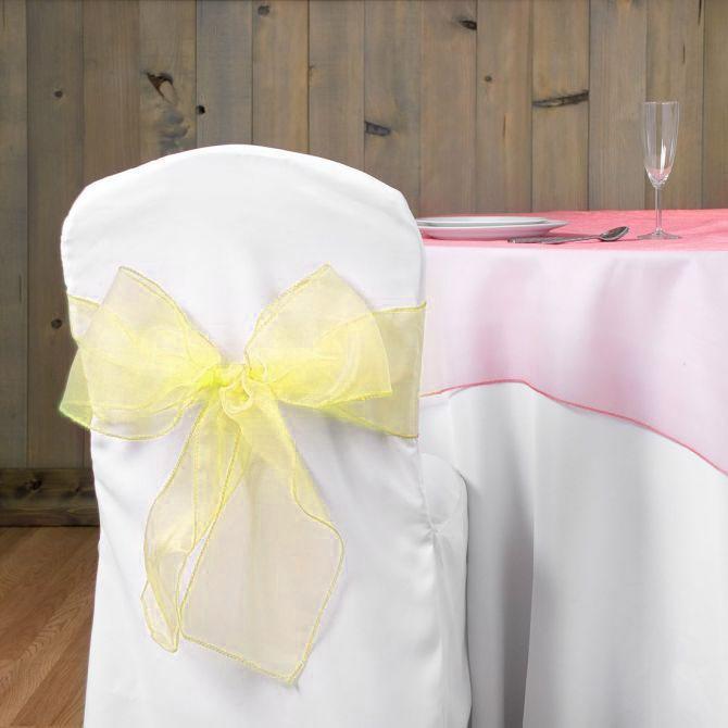5 pcs Organza Chair Sashes